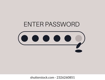 Enter password error, wrong symbols falling down from the form