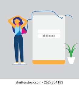 ícone digitar senha, modo de exibição de logon, modo de exibição de logon com pessoas, design de apresentação