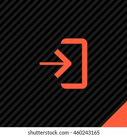 Enter sign isolated minimal icon. Door line vector icon for websites and mobile minimalistic flat design.