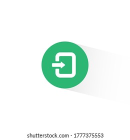 Enter Sign Vector Trendy Flat Style. Get in Icon Illustration