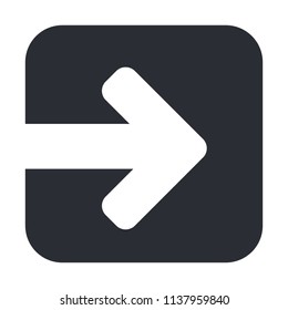 Enter vector symbol. Entrance symbol.