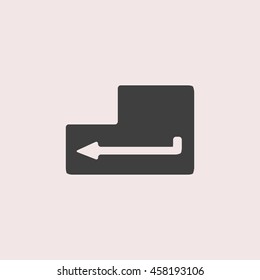 Enter web icon. Isolated illustration