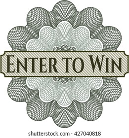 Zum Gewinnen eines Rosette- oder Geldstil-Emblems eingeben