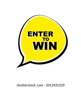 entrada para ganar signo en fondo blanco