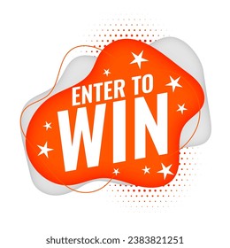 enter to win special lottery background for business marketing vector