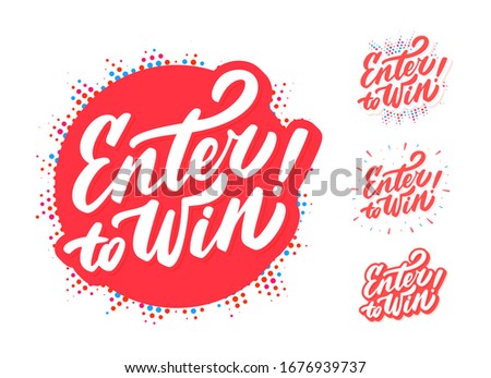 Enter to win! Vector lettering banners set.