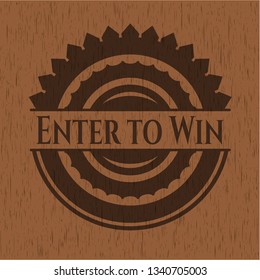 Enter to Win wood signboards