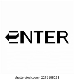 Enter word design with its symbol on the letter E.