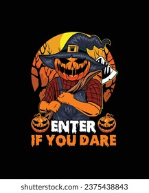 ENTER IF YOU DARE Pet t shirt design