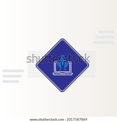 Enter your domain icon vector design