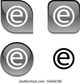Enternet glossy vibrant web buttons.