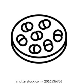 enterococcus infection line icon vector. enterococcus infection sign. isolated contour symbol black illustration