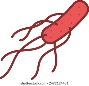 Enterohemorrhagic Escherichia coli infection isolated vector illustration