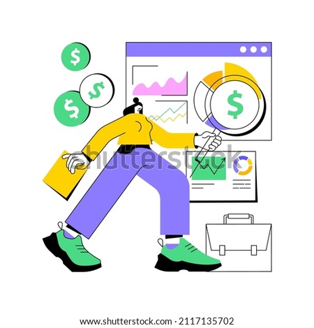 Enterprise accounting abstract concept vector illustration. Enterprise finance, IT accounting system, organization accountancy solution, business software, financial operation abstract metaphor.