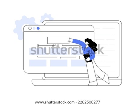 Enterprise architecture abstract concept vector illustration. IT system solution, enterprise software, corporate architecture framework, business process management, middleware abstract metaphor.