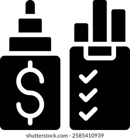 Enterprise Asset Management, EAM Glyph Solid Icon