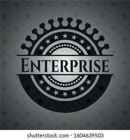 Enterprise dark emblem. Vector Illustration. Detailed.