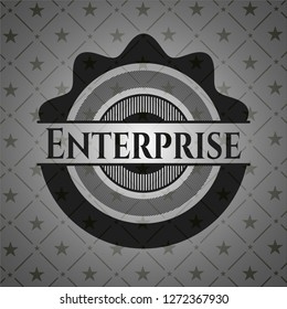 Enterprise dark icon or emblem