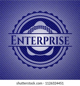Enterprise denim background