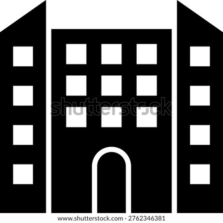Enterprise Glyph Icon Vector Design