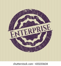 Enterprise grunge stamp