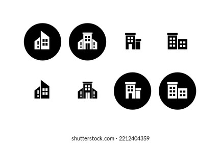 enterprise icon. enterprise, company, business, town, and building vector. flat style - stock vector.	