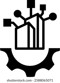 Enterprise Icon Glyph Vector Illustration