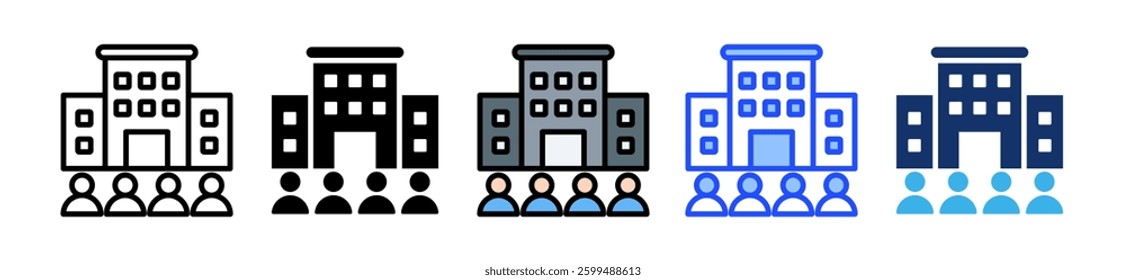 Enterprise Icon Set With Multiple Style Collection