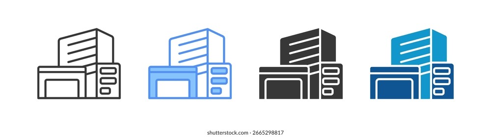 Coleção de Vários Estilos do Conjunto de Ícones da Empresa