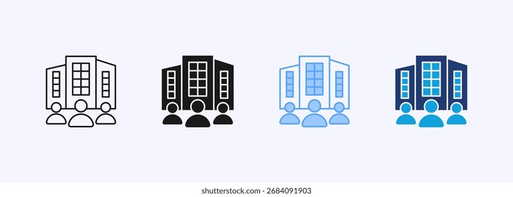 Coleção de Vários Estilos do Conjunto de Ícones da Empresa