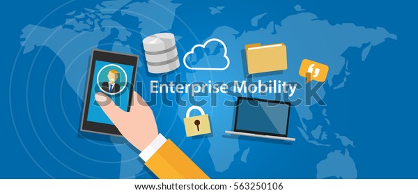 Enterprise Mobility Stock Vector (Royalty Free) 563250106 | Shutterstock