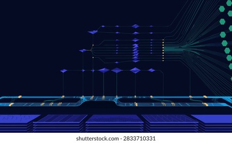 Enterprise  Operating System and  Control Plane Architecture Vector
Advanced enterprise AI architecture showing intelligent orchestration of AI agents, machine learning models, enterprise data, APIs and business applications through a unified AI control plane.