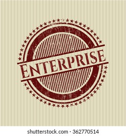 Enterprise rubber seal with grunge texture