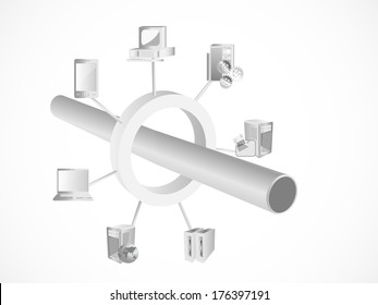 Enterprise Service Bus and System integration and it represents the integration of various legacy, web, file, and database systems or applications and connected through a service ring