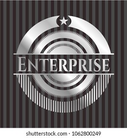 Enterprise silvery emblem