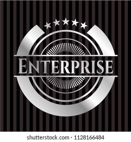 Enterprise silvery shiny badge
