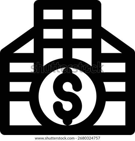 Enterprise Value, Enterprise, Value Outline Icon