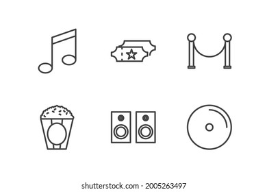 Symbol für Unterhaltungssatz, Symbol für einzelne Unterhaltungssätze, Vektorgrafik