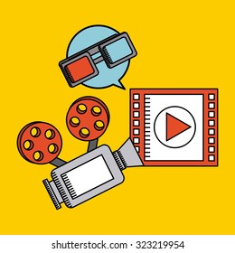 entertaining movie design, vector illustration eps10 graphic 