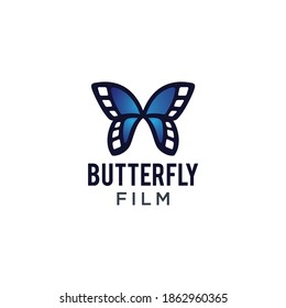 Entertainment and the art cinema movie video film logo design
