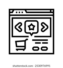 Icono de línea de reserva de entretenimiento. Vector de reserva de entretenimiento. Ilustración negra de contorno aislado