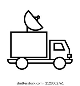 Entertainment and broadcast icon isolated on white background. vector illustration. icon, symbol, line