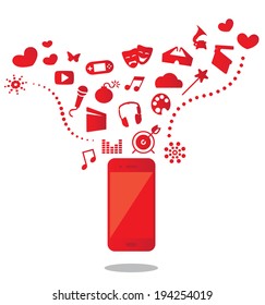 Entertainment by smart phone