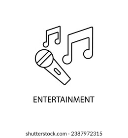 entertainment concept line icon. Simple element illustration. entertainment concept outline symbol design.