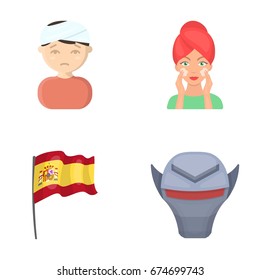 entertainment, ecology, business and other web icon in cartoon style. air, textiles, trade icons in set collection.