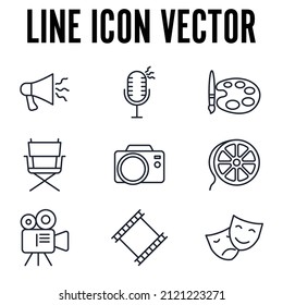 Entertainment elements set icon symbol template for graphic and web design collection logo vector illustration