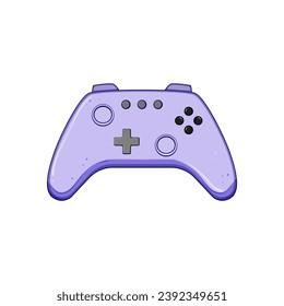 entertainment gamepad cartoon. gaming control, controller computer, video joypad entertainment gamepad sign. isolated symbol vector illustration