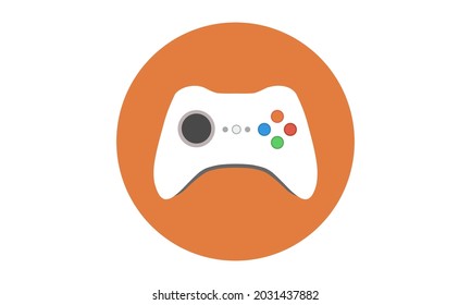 Entertainment gamepad icon simple style vector illustration