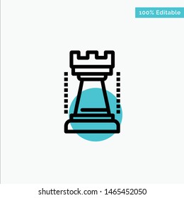 Entertainment, Games, King, Sports turquoise highlight circle point Vector icon. Vector Icon Template background