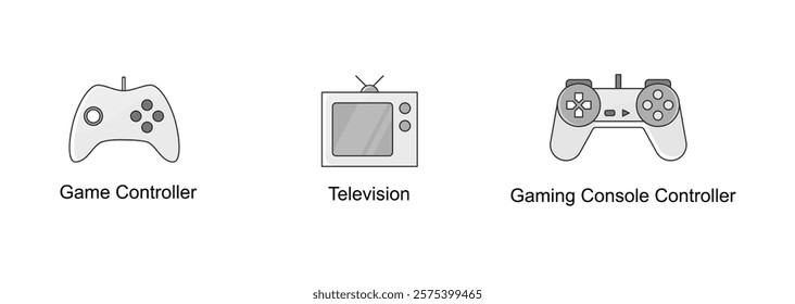 Entertainment and Gaming. Game Controller, Television, Gaming Console Controller